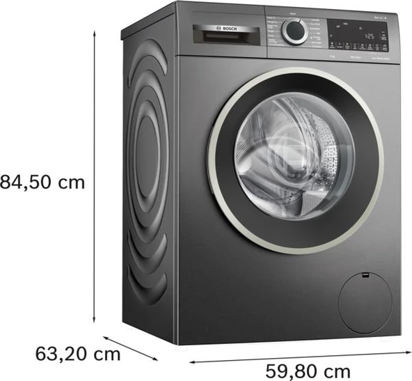 BOSCH WGA244ZRTR 1400 DEVİR 9 KG ÇAMAŞIR MAKİNESİ - 9