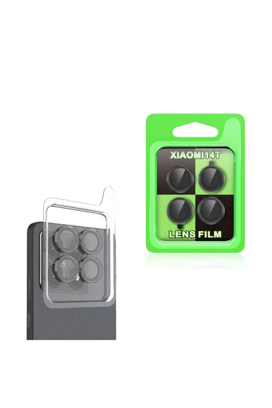 prolysus Xiaomi 14T Uyumlu CL-07 Kamera Lens Koruyucu-Siyah