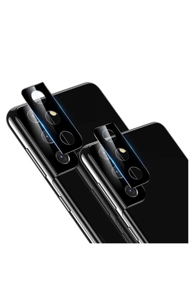 BBS TEKNOLOJİ GRUP Galaxy S21 Plus Uyumlu Zore Kamera Koruyucu Cam Filmi-Siyah ürün görseli