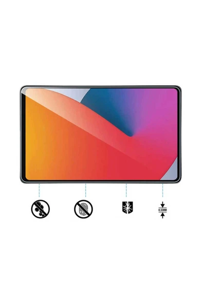 KILIFTECH iPad 10.9 2022 (10.Nesil) Uyumlu Zore Tablet Temperli Cam Ekran Koruyucu-Renksiz - Resim 3
