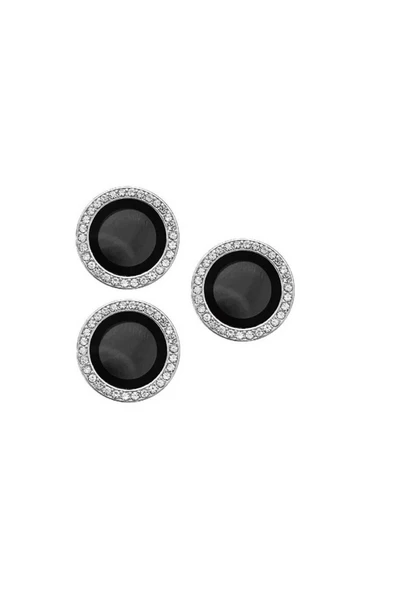 KILIFTECH iPhone 15 Pro Uyumlu Zore CL-06 Kamera Koruyucu-Gümüş