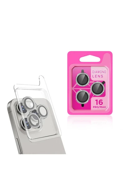 KILIFTECH iPhone 16 Pro Zore CL-06 Kamera Lens Koruyucu-Titanyum-Gri uyumlu ürün görseli