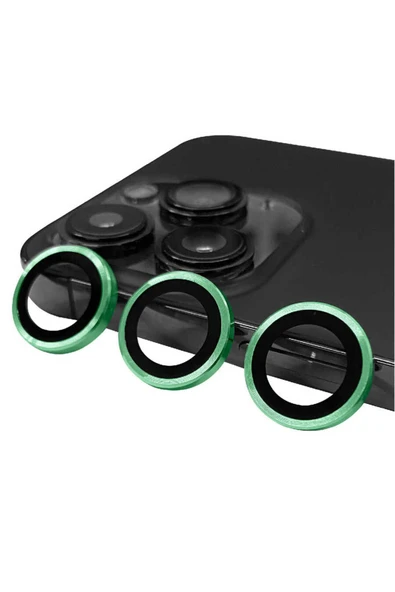cepmarketin iPhone 14 Pro Uyumlu Zore CL-07 Kamera Lens Koruyucu-Açık Yeşil ürün görseli