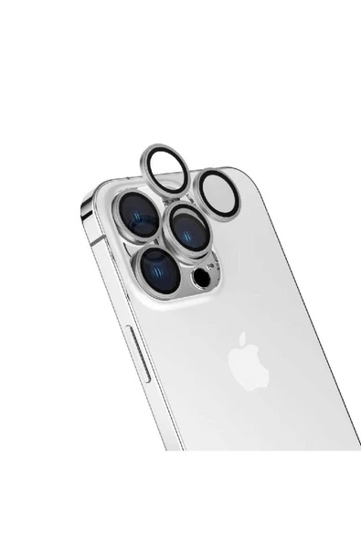 KILIFTECH iPhone 15 Pro Uyumlu  CL-15 Parmak İzi Bırakmayan Anti-RefCLOive Kamera Koruyucu-Tita