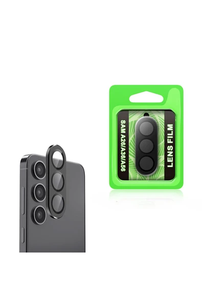 KILIFTECH Galaxy A36 Zore CL-07 Kamera Lens Koruyucu - Siyah - Resim 2