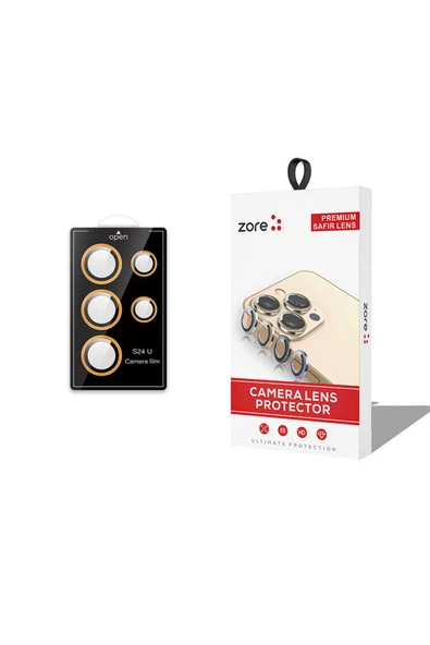 zore Galaxy S24 Ultra Zore CL-12 Premium Safir Parmak İzi Bırakmayan Anti-Reflective Kamera Lens Koruyucu - 2