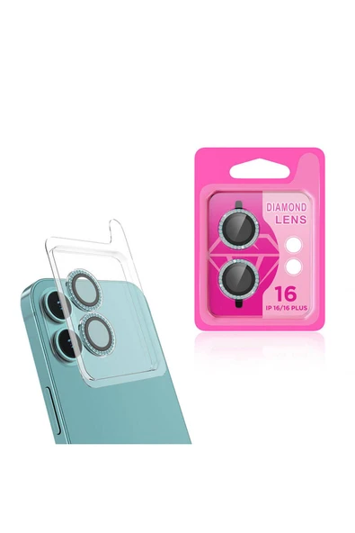 KILIFTECH Apple iPhone 16 Zore CL-06 Kamera Lens Koruyucu-Açık Yeşil ürün görseli