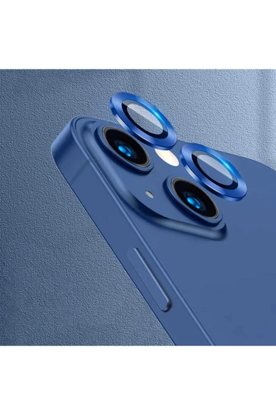 KILIFTECH iPhone 13 Mini Uyumlu CL-07 Kamera Koruyucu-Lacivert