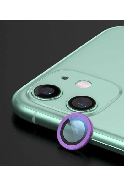 KILIFTECH iPhone 12 Uyumlu Zore CL-02 Kamera Koruyucu-Mor