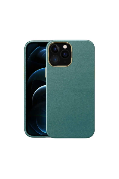 Noir318 iPhone 13 Pro Max Uyumlu Zore Natura Kılıf-Yeşil ürün görseli 1