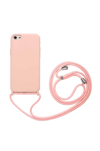 zore iPhone SE 2022 Uyumlu Zore Ropi Kılıf-Pembe Açık ürün görseli