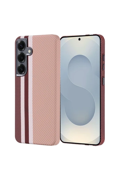 KILIFTECH Galaxy S24 Kılıf Magsafe Şarj Özellikli Karbon Fiber Görünümlü Zore Nekst Kapak - Yeşil - Resim 2