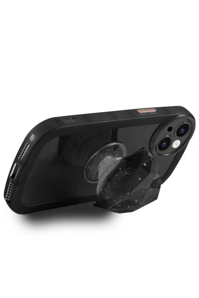 KILIFTECH iPhone 13 Pro Max Uyumlu Kamera Korumalı Pop Soketli Renkli Zore Ofro Kılıf-Sarı - Resim 2