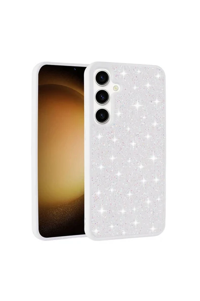 Noir318 Galaxy S24 Plus Uyumlu Parlak Taşlı Tasarım Pırlanta Zore Kılıf-Lila - Resim 4