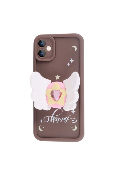 SAFA Galaxy A05 Kılıf Kamera Korumalı Figür Tasarımlı Zore Kapya Kapak-Pembe Açık - 2