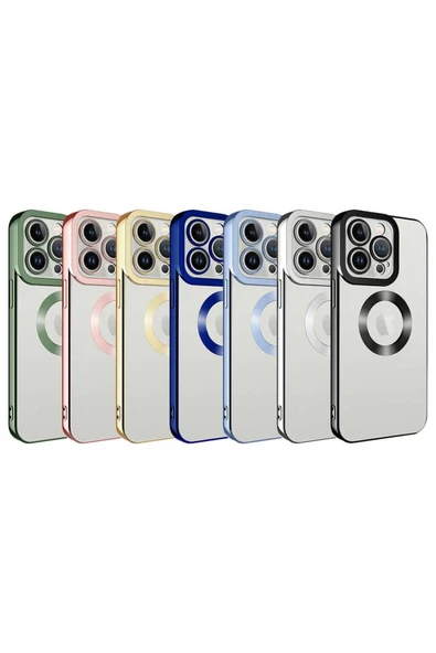 KILIFTECH iPhone 12 Pro Uyumlu Kamera Korumalı Logo Gösteren Zore Omega Kılıf-Siyah - Resim 2