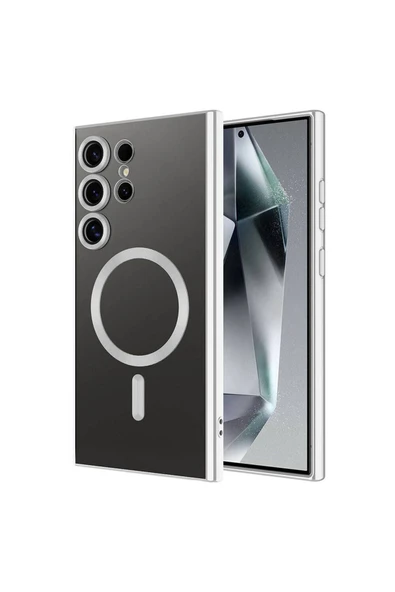KILIFTECH Galaxy S24 Ultra Uyumlu Kamera Korumalı Magsafe Wireless Şarj Özellikli Zore Demre Kılıf-Koy - Resim 3