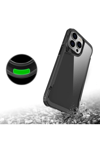 zore iPhone 15 Pro Max Uyumlu Zore T-Max Kılıf-Renksiz - Resim 3