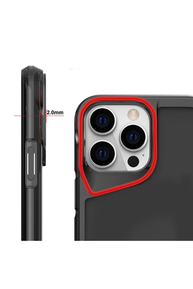 zore iPhone 15 Pro Max Uyumlu Zore T-Max Kılıf-Renksiz - Resim 2