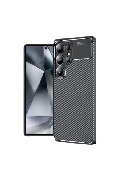 KILIFTECH Galaxy S25 Ultra Uyumlu Kılıf Zore Negro Silikon Kapak-Siyah