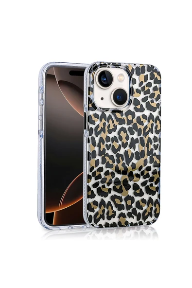 KILIFTECH iPhone 15 Uyumlu Kılıf Magsafe Şarj Özellikli Zore Jago Kapak-Siyah-Kahverengi ürün görseli 1