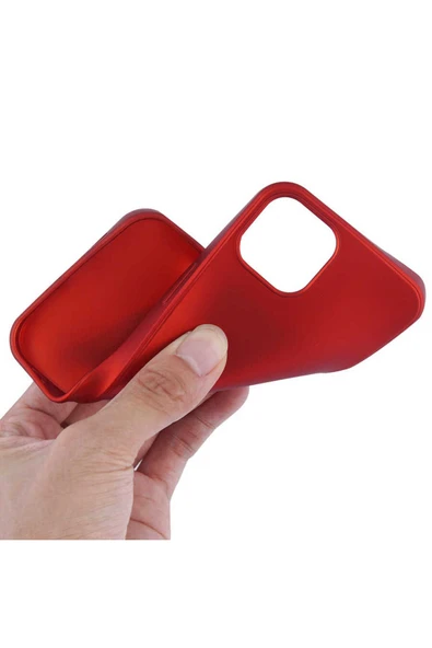 zore iPhone 13 Uyumlu Zore Premier Silikon Kılıf-Mürdüm - Resim 2