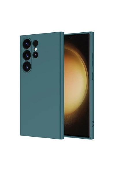 KILIFTECH Galaxy S25 Ultra Uyumlu Kılıf Zore Mara Lansman Kapak-Koyu Yeşil