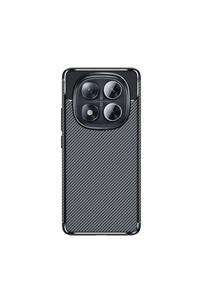 KILIFTECH Xiaomi Redmi Note 14 Pro 5G Uyumlu Kılıf Zore Negro Silikon Kapak-Siyah