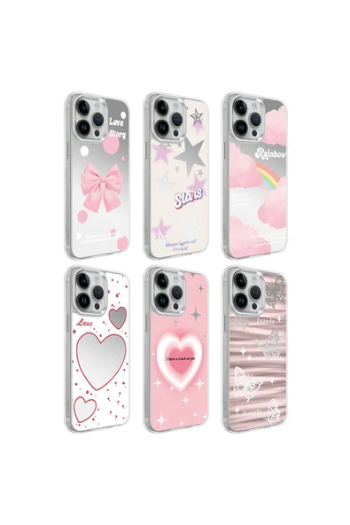 KILIFTECH iPhone 14 Pro Max Uyumlu AiHTTgli Parlak Tasarımlı Zore Mimbo Kılıf-NO6 - Resim 2