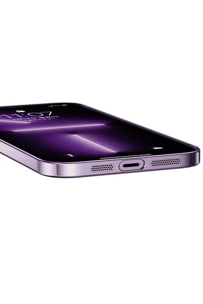 KILIFTECH iPhone 14 Pro Max Uyumlu Sert PC Renkli Çerçeveli Zore Riksos Kılıf-Rose Gold - Resim 3