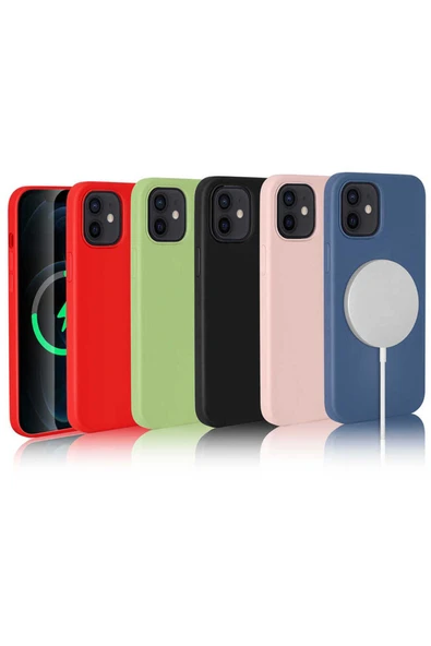 kilifdakilif iPhone 12 Mini Uyumlu Zore Silksafe Wireless Kılıf-Siyah - Resim 2