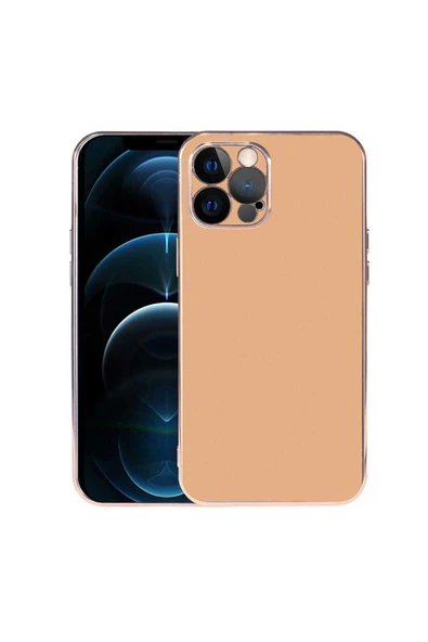 KILIFTECH iPhone 12 Pro Max Uyumlu Zore Viyana Kılıf-Gold ürün görseli 1