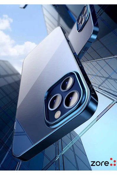 KILIFTECH iPhone 12 Pro Max Uyumlu Zore Pixel Kılıf-Lacivert - Resim 6