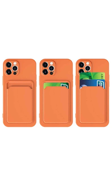 KILIFTECH iPhone 12 Pro Max Uyumlu  Ofix Kılıf-Koyu Turuncu - Resim 3