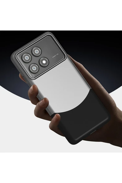 Fer10Tech Poco X6 Pro Kılıf Mıknatıslı F10T Duble Kapak - Lacivert - 6