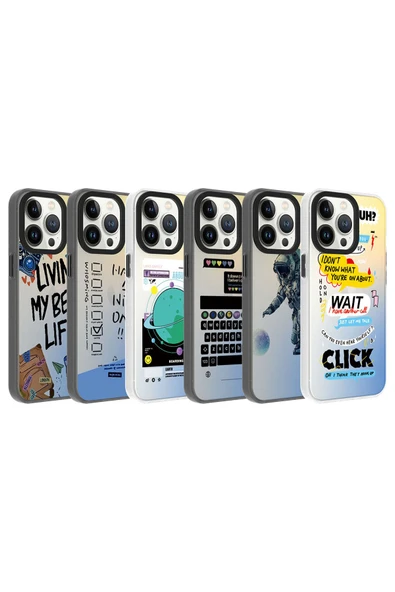 Marselit iPhone 13 Pro Uyumlu Desenli Zore Dragon Sert Kılıf-Have - Resim 2