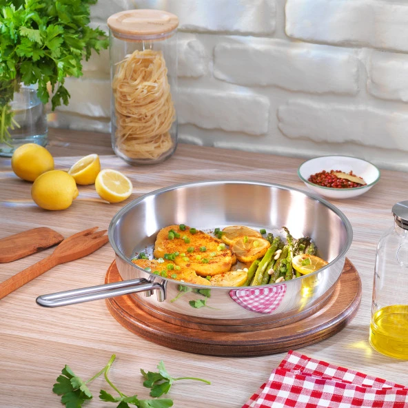 Schafer Held Çelik Tava 28 Cm 1 Parça-Inox
