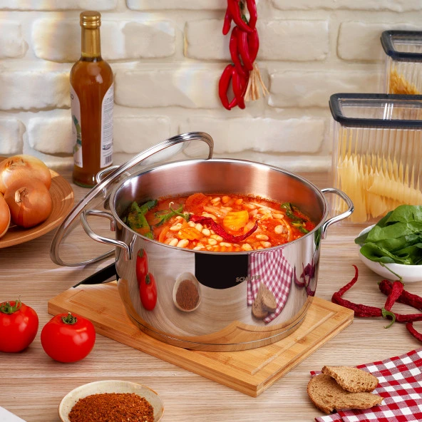 Schafer Held Çelik Derin Tencere 26 Cm 2 Parça-Inox