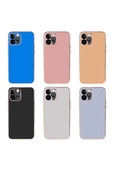 KILIFTECH iPhone 12 Pro Max Uyumlu Zore Viyana Kılıf-Gold - Resim 2