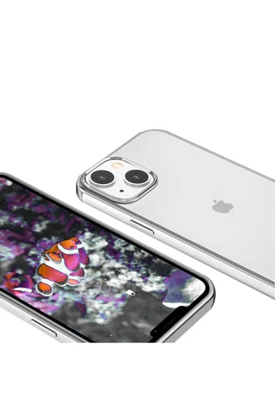 KILIFTECH iPhone 13 Mini Uyumlu Zore Pixel Kılıf-Gümüş ürün görseli