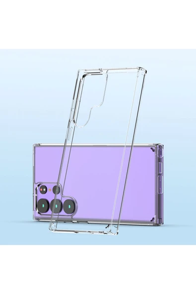 KILIFTECH Galaxy S23 Ultra Uyumlu Zore Coss Kılıf-Renksiz - Resim 6