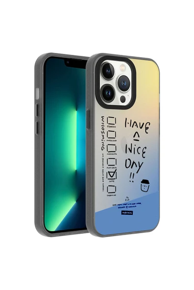 Marselit iPhone 13 Pro Uyumlu Desenli Zore Dragon Sert Kılıf-Have ürün görseli