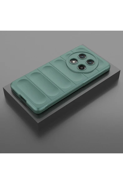 zore Honor Magic 7 Lite Kılıf Esnek TPU Oyuklu Arka Yüzey Tasarımlı SYS Etnik Silikon Kapak - Lacivert - 5