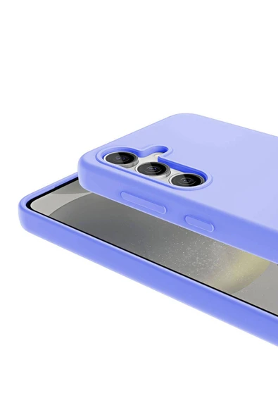 KILIFTECH Galaxy S24 Plus Kılıf Magsafe Şarj Özellikli Sıvı Teknolojili Silinebilir Sert Zore Kivi Kapak-Lila - Resim 3