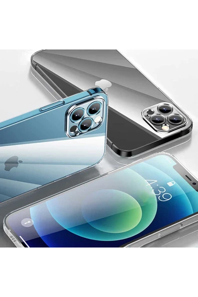 KILIFTECH iPhone 14 Pro Uyumlu Şeffaf Sert PC Zore Vayt Kılıf-Renksiz - Resim 6
