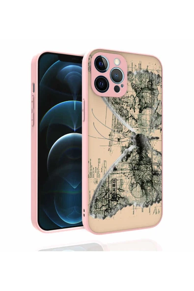 KILIFTECH iPhone 12 Pro Max Uyumlu Desenli Kamera Korumalı Parlak Zore Nora Kılıf-NO4 ürün görseli