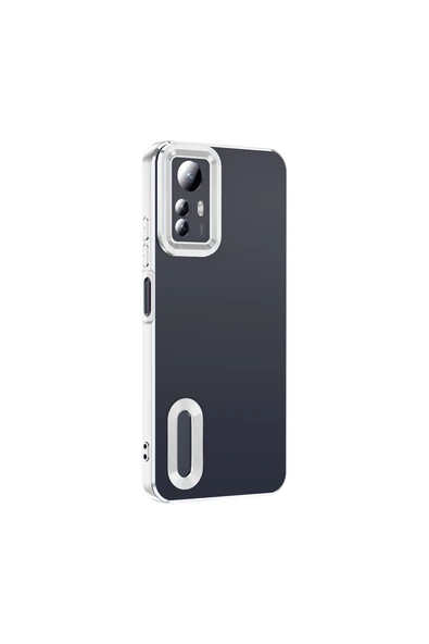 KILIFTECH Redmi Note 12S Kılıf Kamera Korumalı Logo Gösteren KTH Omega Kapak - Sierra Mavi - Resim 4