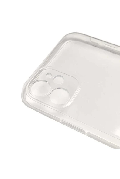 KILIFTECH iPhone 11 Uyumlu Zore Kamera Korumalı Süper Silikon Kılıf-Renksiz - Resim 2