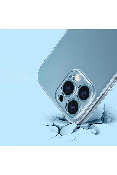 KILIFTECH iPhone 14 Pro Uyumlu Şeffaf Sert PC Zore Vayt Kılıf-Renksiz - Resim 5