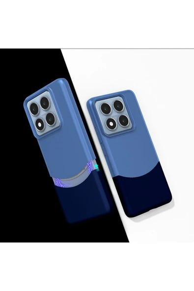 KILIFTECH 14T Pro Kılıf Mıknatıslı KTH Duble Kapak - Lacivert ürün görseli